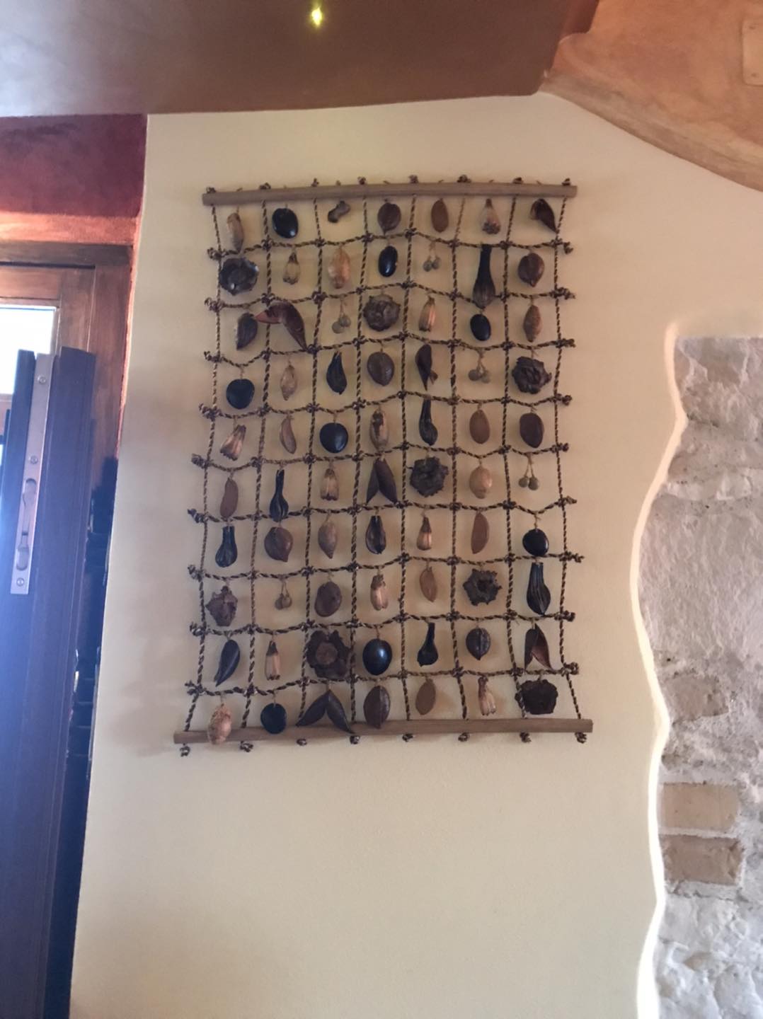 quadro fatto di conchiglie